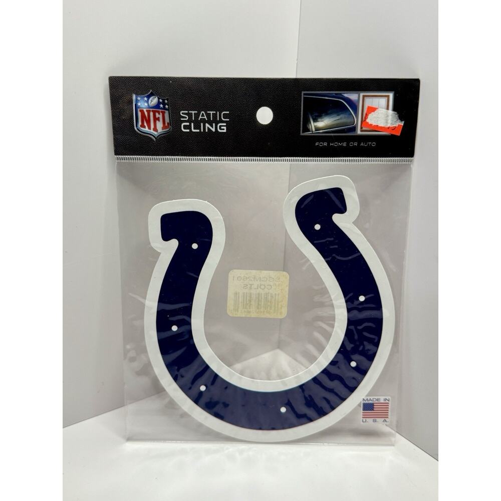 Indianapolis Colts football NFL Decal Die Cut Static Cling Lic Sticker USA Made